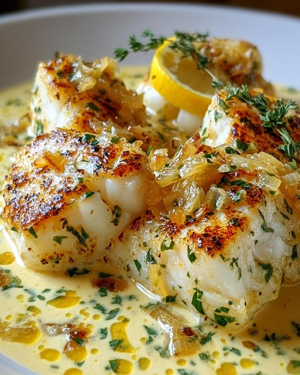 Baked Cod in Coconut Lemon Cream Sauce - detail 1