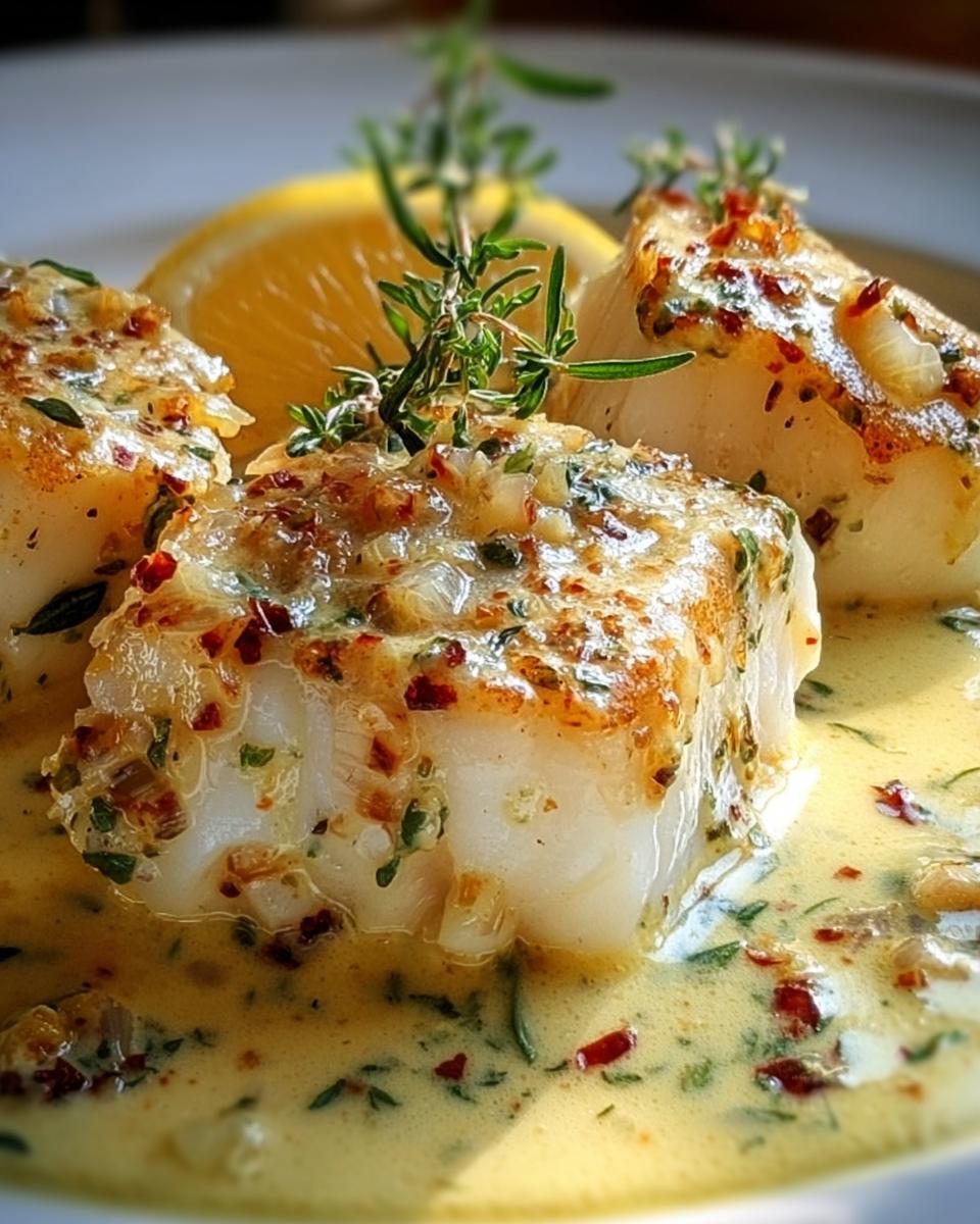 Baked Cod in Coconut Lemon Cream Sauce - detail 2