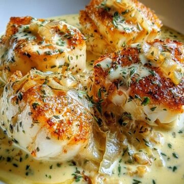 Baked Cod in Coconut Lemon Cream Sauce