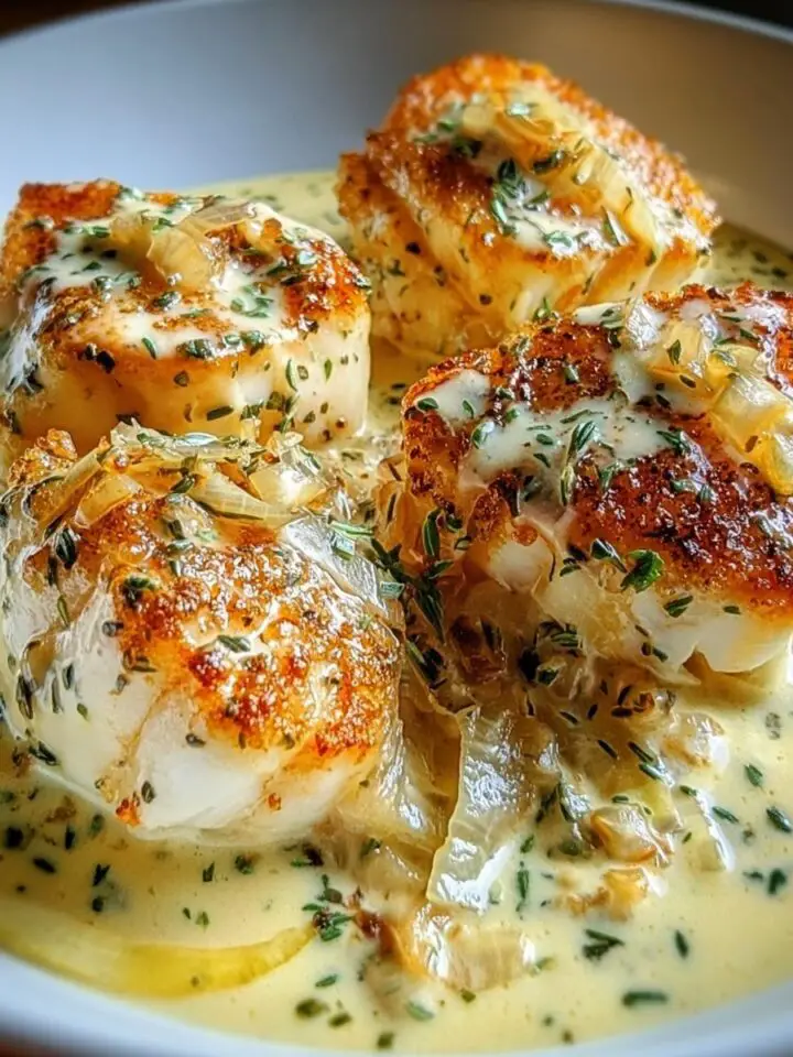Baked Cod in Coconut Lemon Cream Sauce