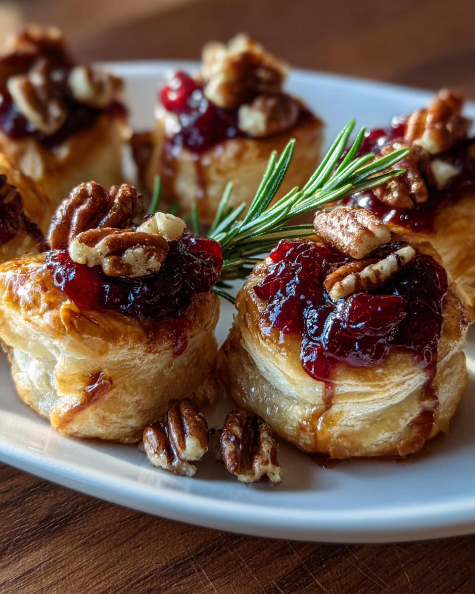 Baked Cranberry Brie Bites - detail 1