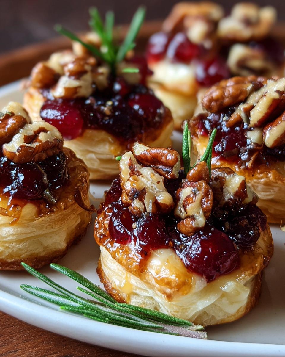 Baked Cranberry Brie Bites - detail 2