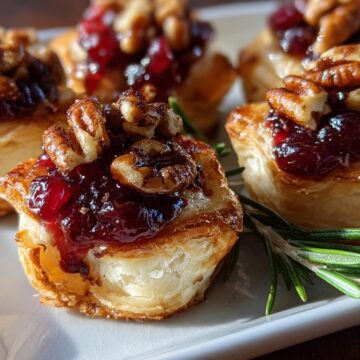 Baked Cranberry Brie Bites