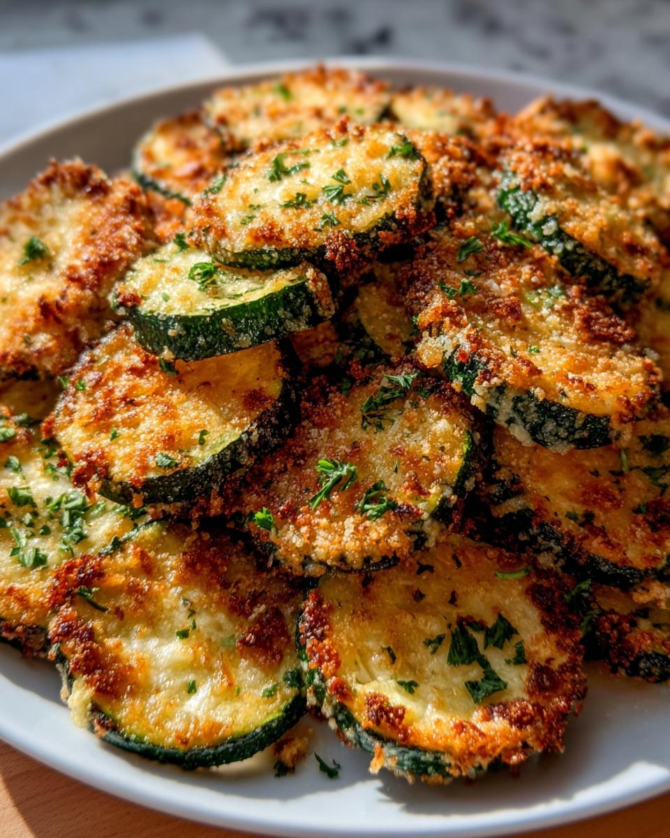 Baked Parmesan Zucchini Chips - detail 1