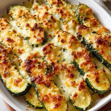 Baked Parmesan Zucchini Gratin