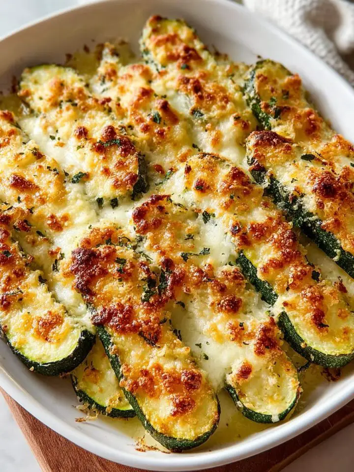 Baked Parmesan Zucchini Gratin