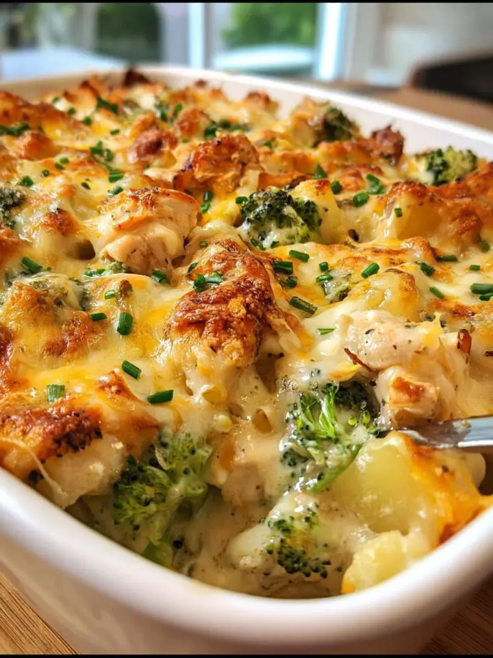 Baked Potato Chicken & Broccoli Casserole