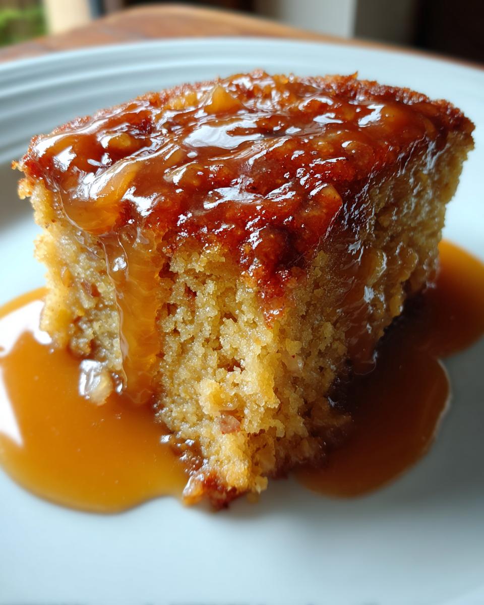 Baked Sticky Rhubarb Pudding - detail 3
