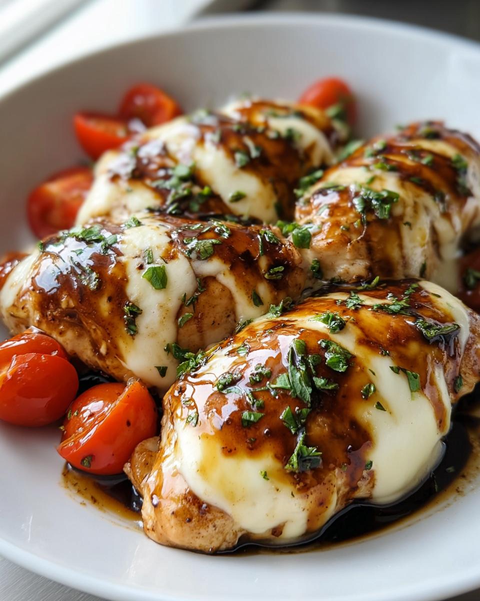 Balsamic Baked Chicken Breast with Mozzarella Cheese - detail 1
