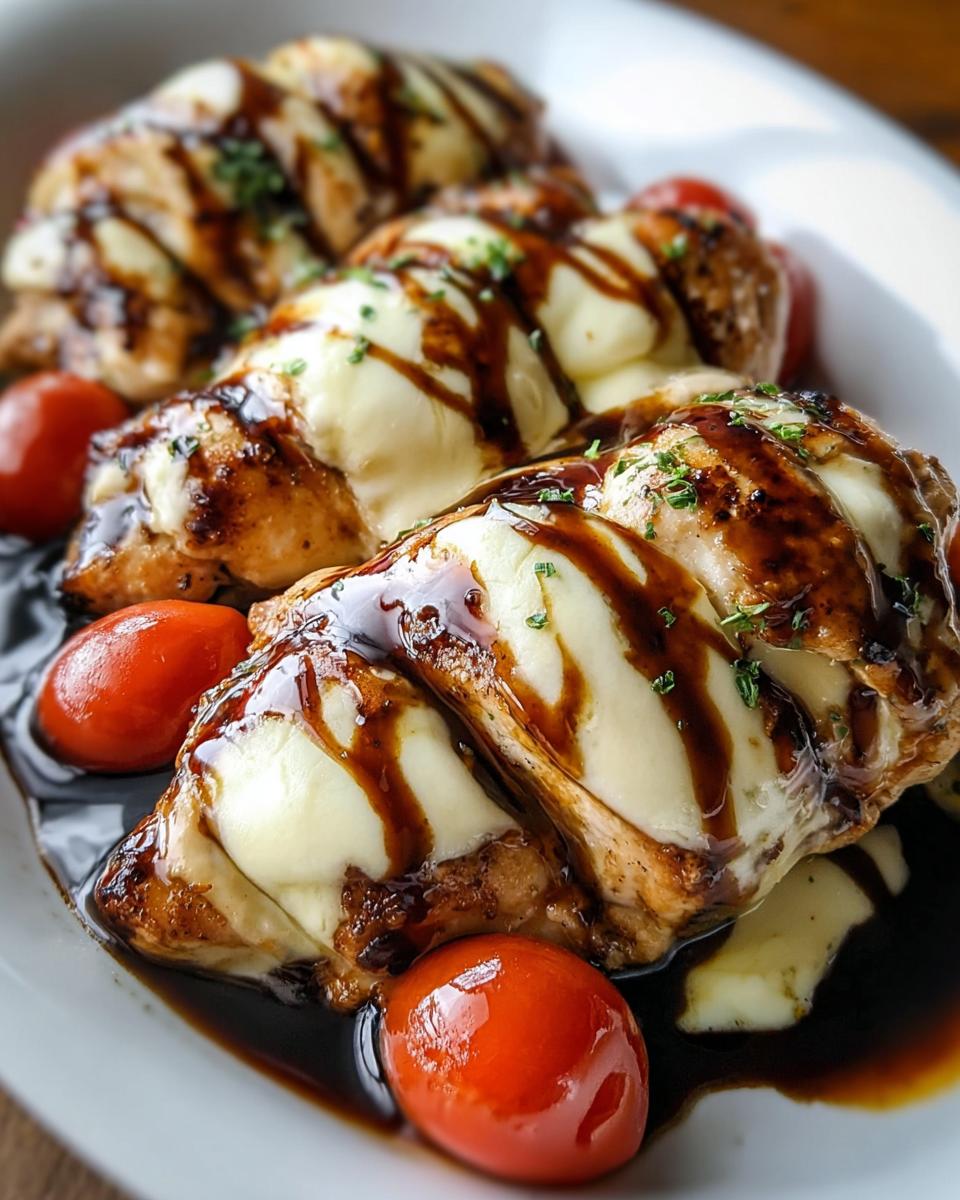 Balsamic Baked Chicken Breast with Mozzarella Cheese - detail 2