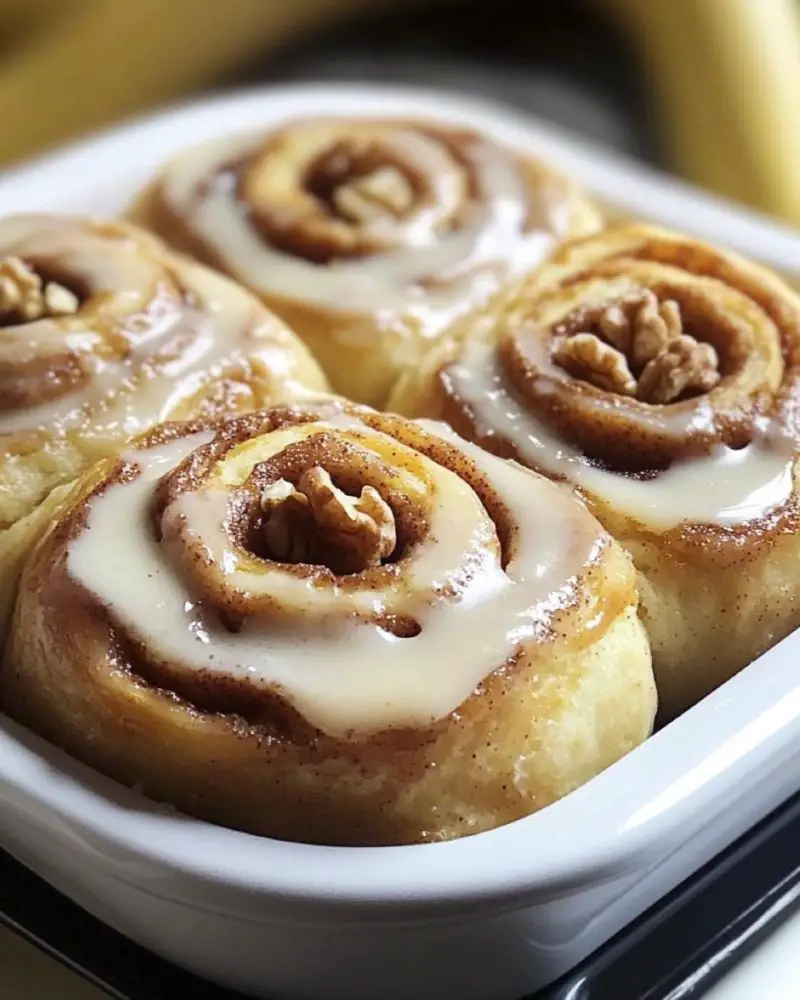 Banana Bread Cinnamon Rolls