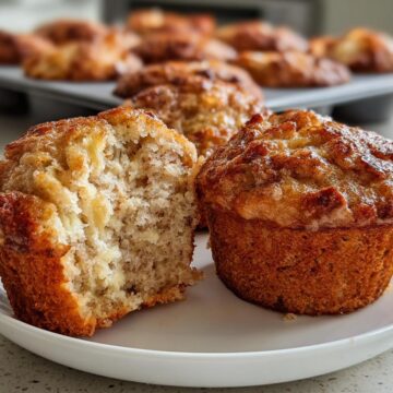 Banana Cinnamon Greek Yogurt Muffins