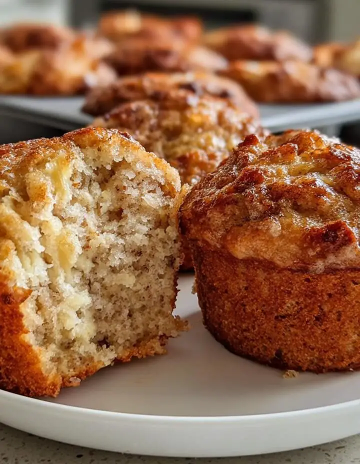 Banana Cinnamon Greek Yogurt Muffins