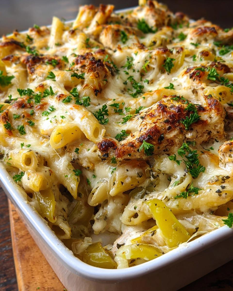 Banana Pepper Chicken Alfredo Bake - detail 1