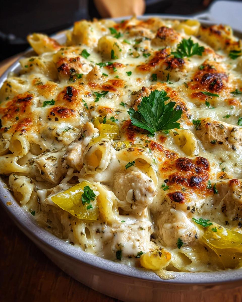 Banana Pepper Chicken Alfredo Bake - detail 2