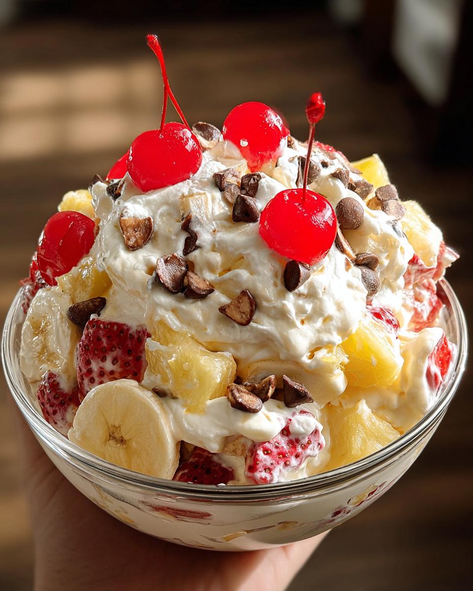 Banana Split Fluff Salad - detail 1
