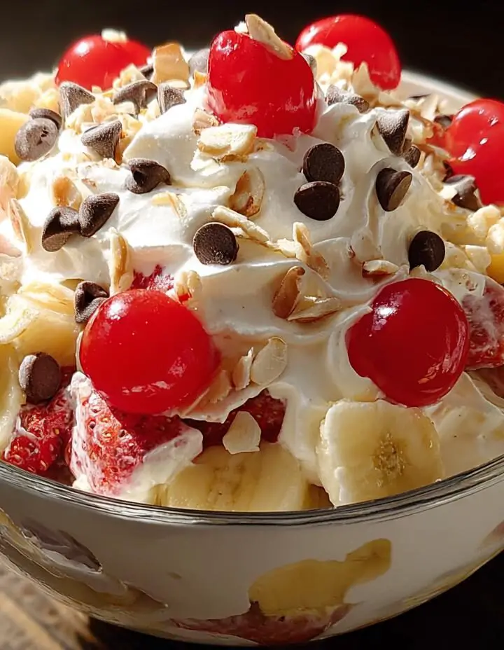 Banana Split Fluff Salad