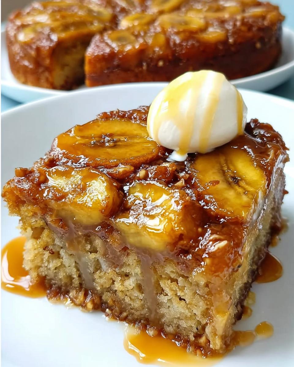 Banana Upside Down Cake - detail 2
