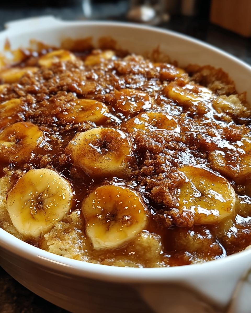 Bananas Foster Cobbler - detail 1