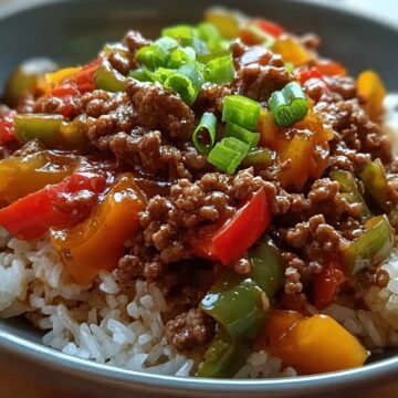 Beef Pepper Rice Bowl