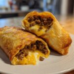 Beef and Cheese Chimichangas