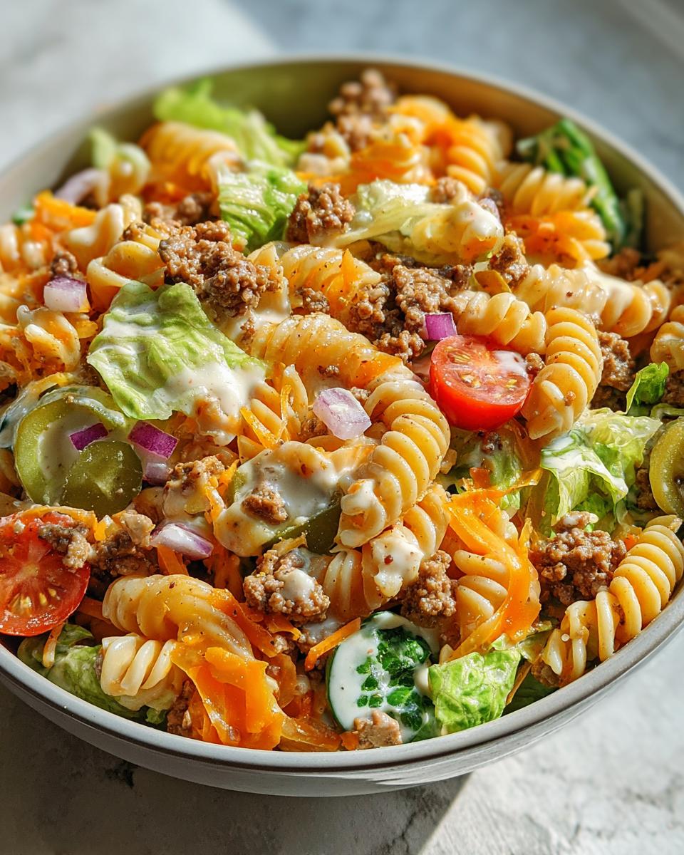 Big Mac Pasta Salad - detail 2