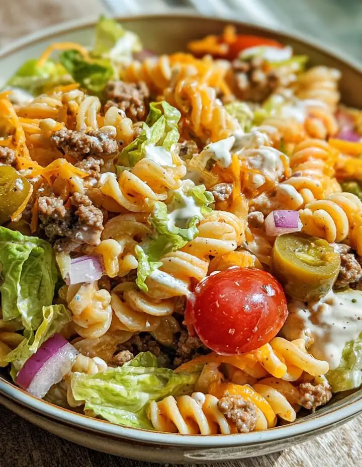 Big Mac Pasta Salad
