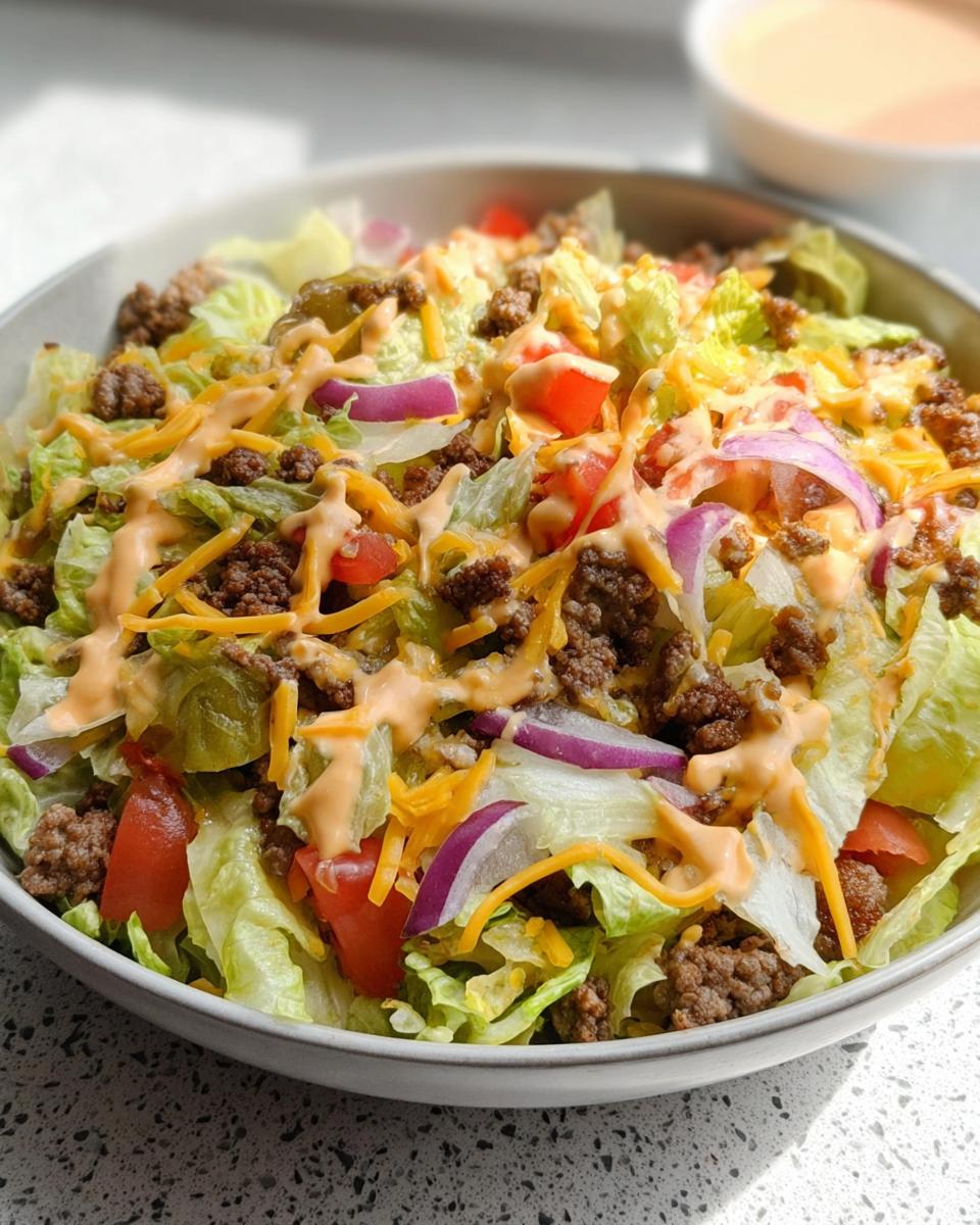 Big Mac Salad (Keto) - detail 2