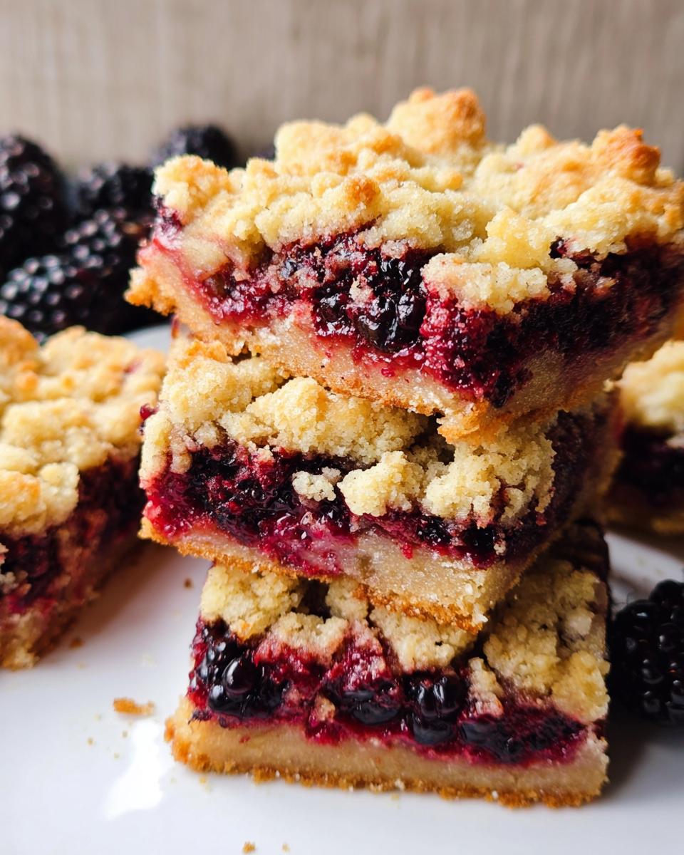Blackberry Cobbler Bars - detail 1