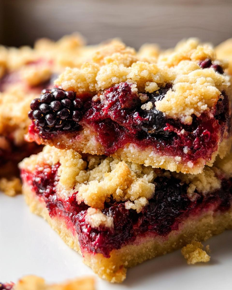 Blackberry Cobbler Bars - detail 2