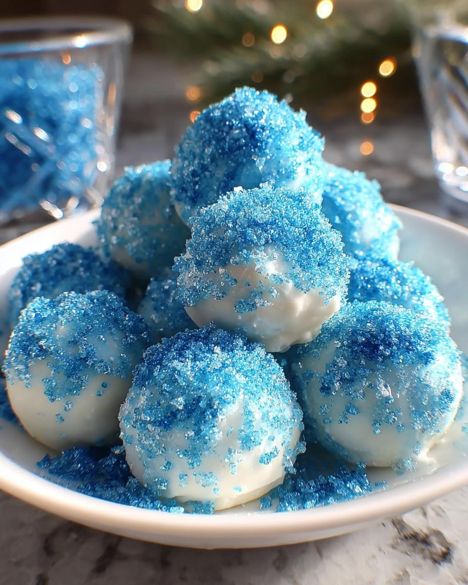 Blue Christmas Truffles - detail 1