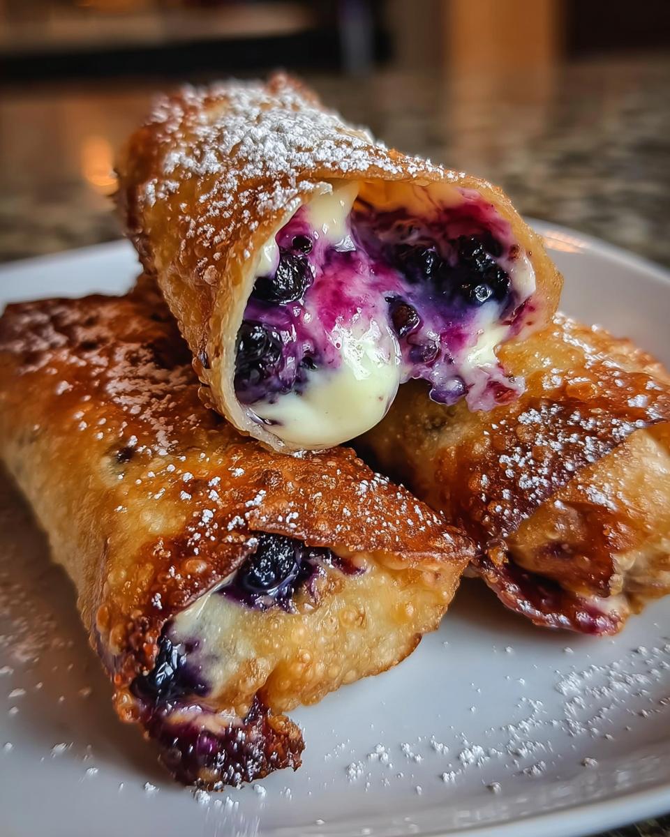 Blueberry Cream Cheese Egg Rolls - detail 1