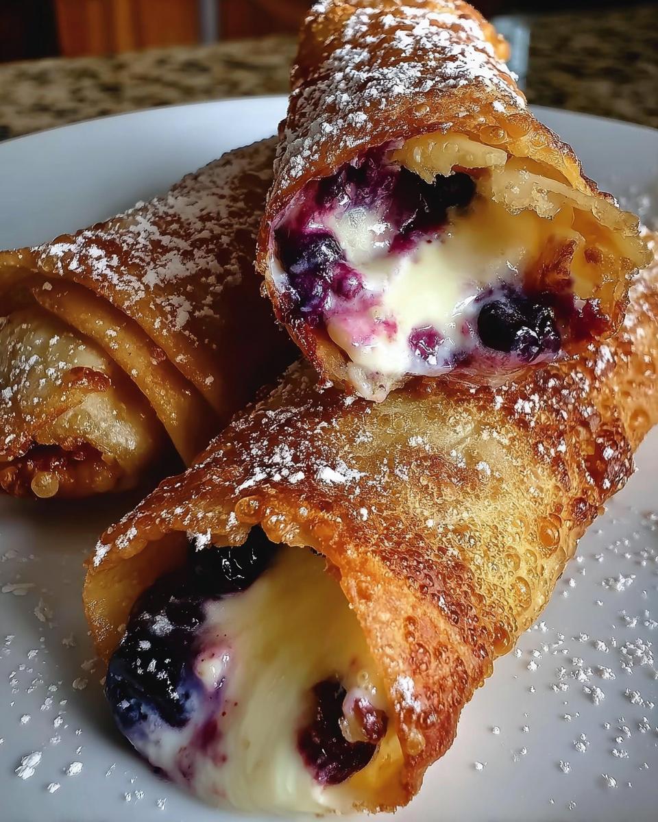 Blueberry Cream Cheese Egg Rolls - detail 2