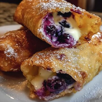 Blueberry Cream Cheese Egg Rolls
