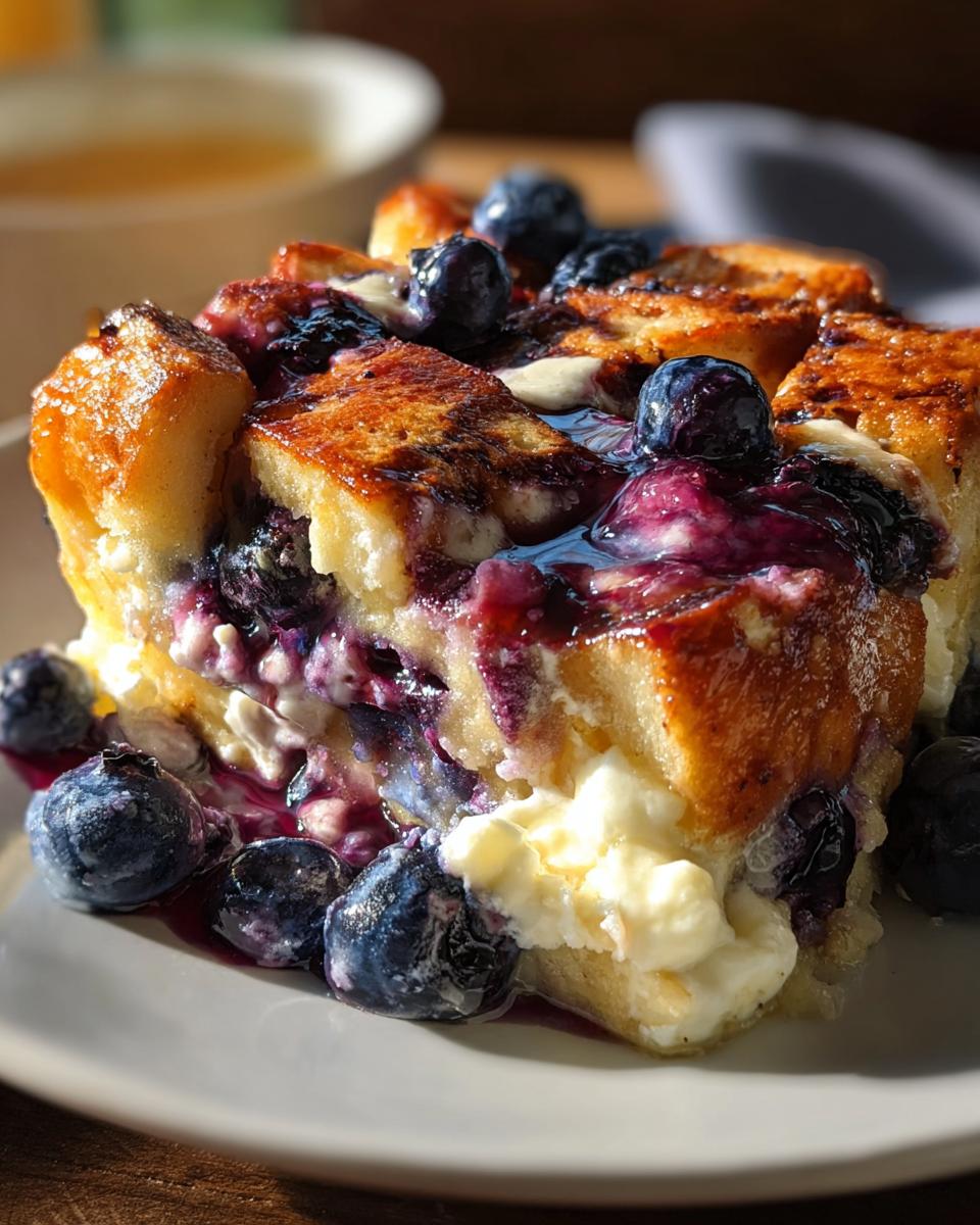 Blueberry Cream Cheese French Toast Casserole - detail 1