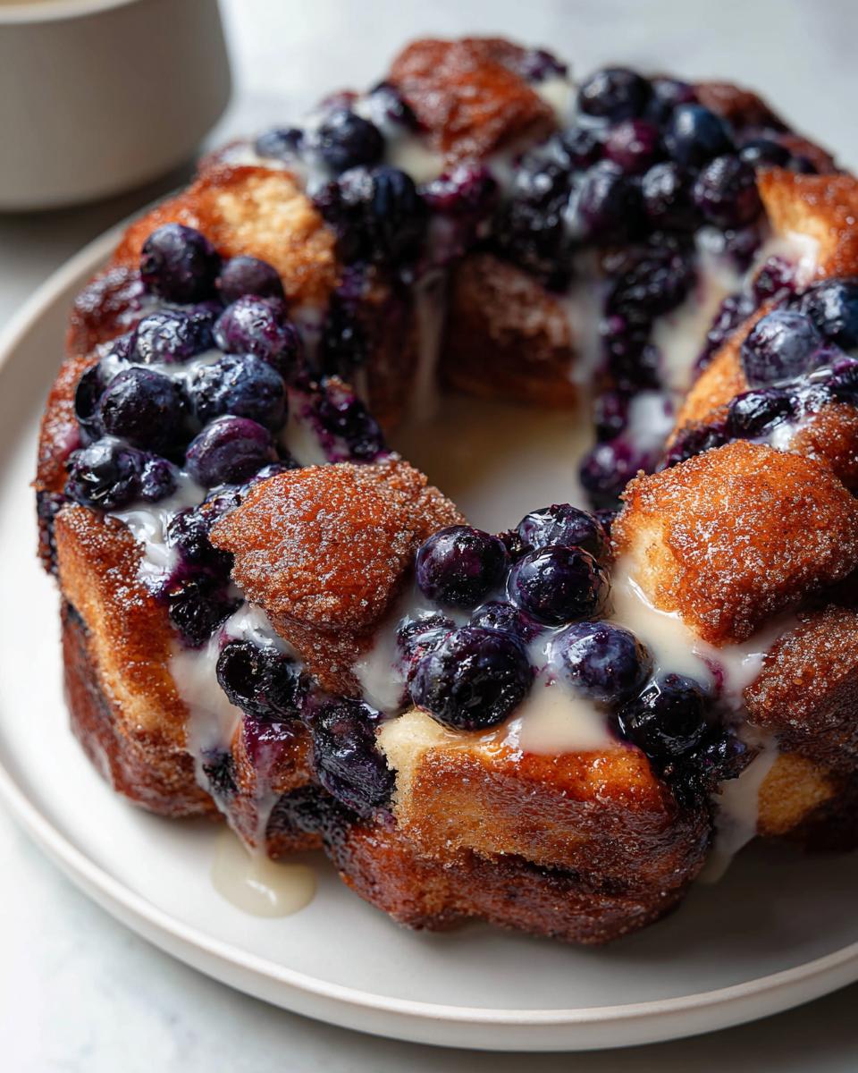 Blueberry Monkey Bread - detail 1