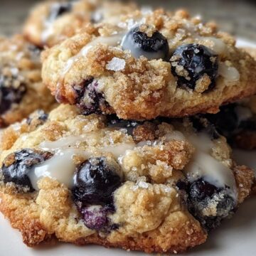 Blueberry Muffin Cookies with Streusel Topping
