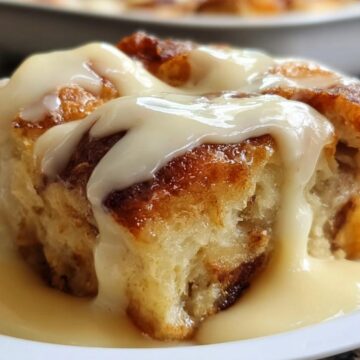 Bread Pudding with Vanilla Sauce