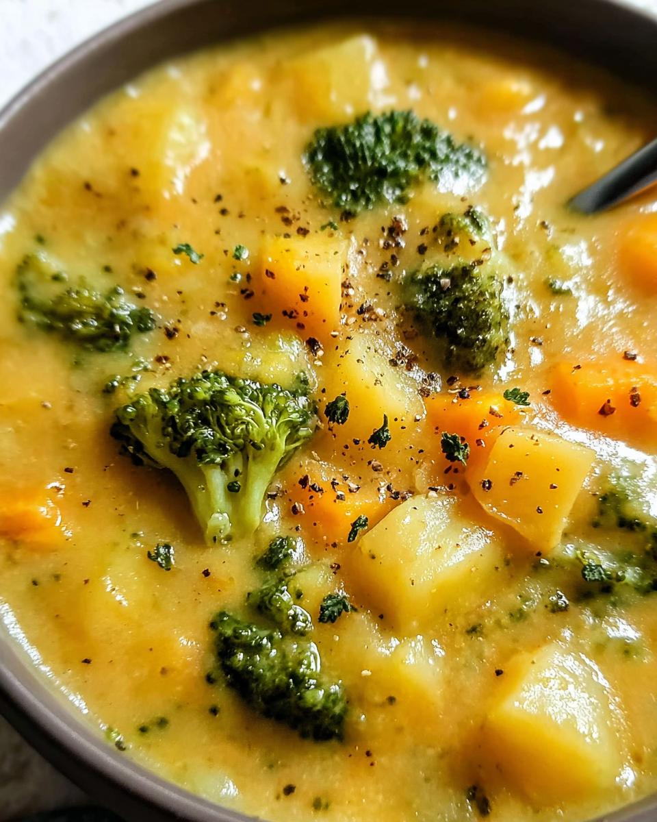 Broccoli Potato Cheese Soup Recipe - detail 1