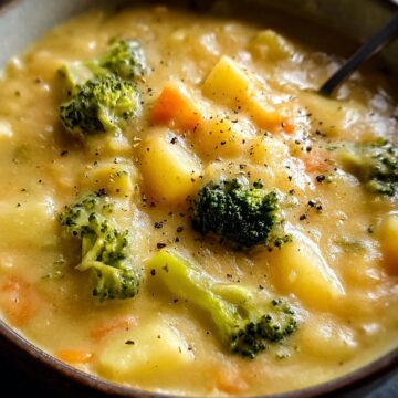 Broccoli Potato Cheese Soup Recipe