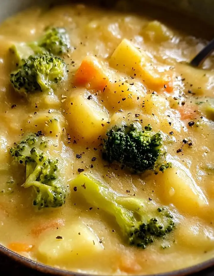 Broccoli Potato Cheese Soup Recipe