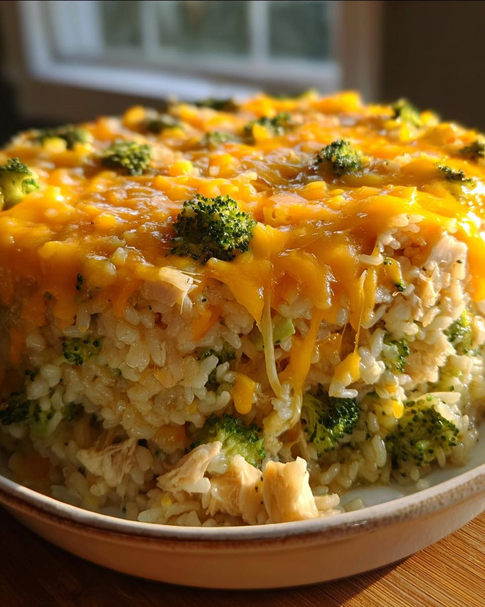 Broccoli, Rice, Cheese, and Chicken Casserole - detail 2