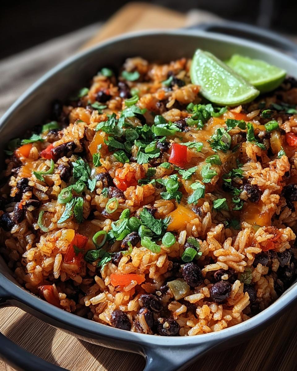 Brown Rice and Black Bean Casserole - detail 1