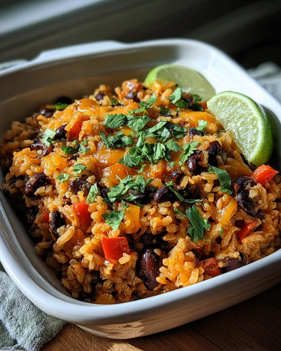 Brown Rice and Black Bean Casserole - detail 2