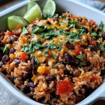 Brown Rice and Black Bean Casserole