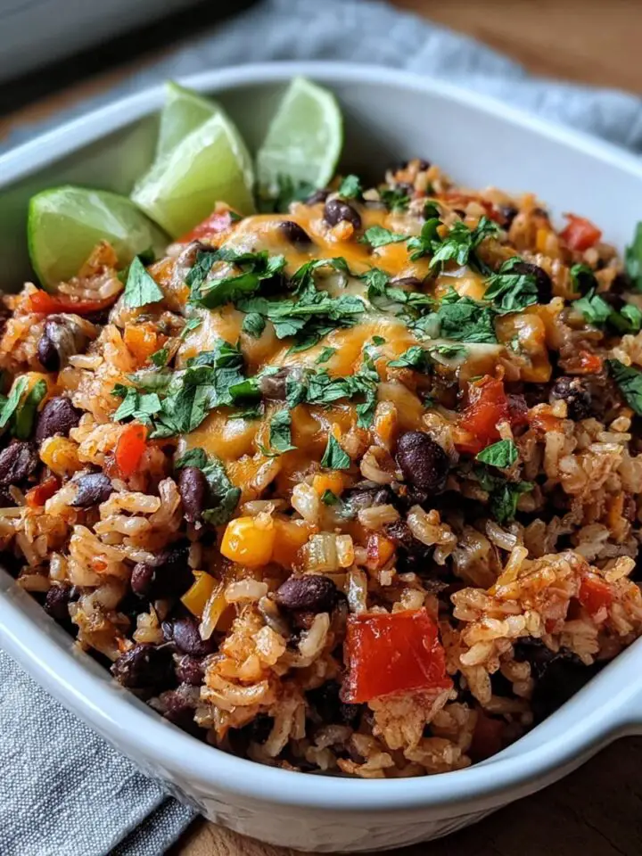 Brown Rice and Black Bean Casserole