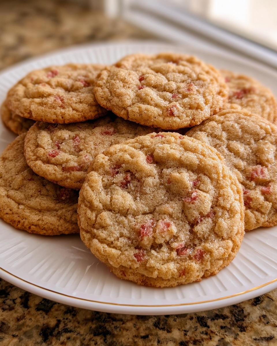 Brown Sugar Rhubarb Cookies - detail 1