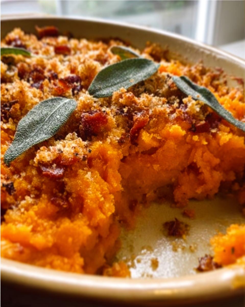 Browned Butter Savoury Sweet Potato Casserole - detail 1