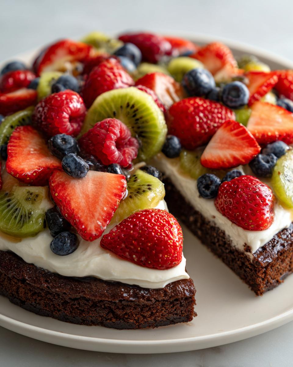 Brownie Fruit Pizza - detail 1