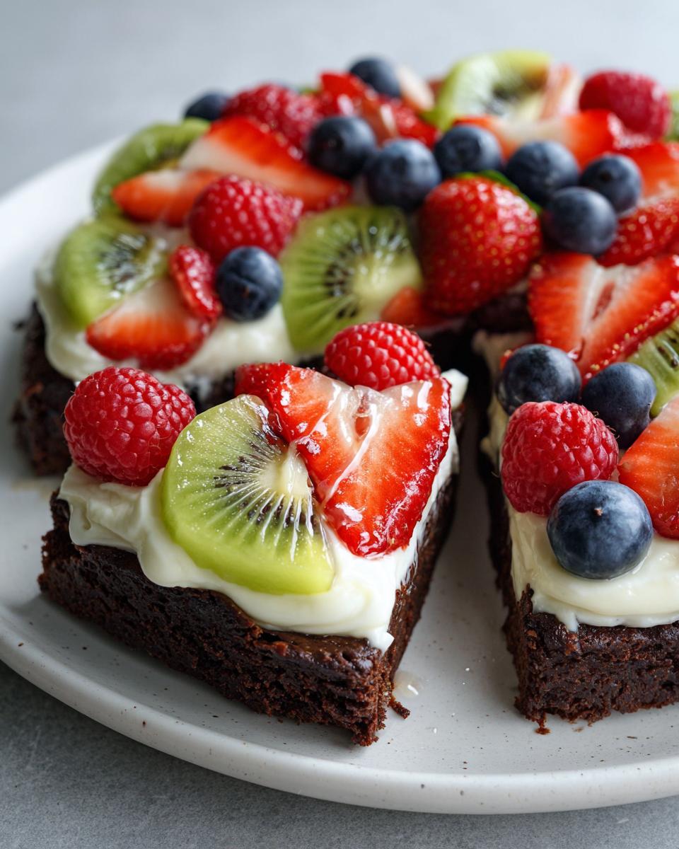 Brownie Fruit Pizza - detail 2